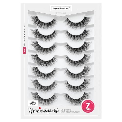 Happy Heartbeat 3D Clear Band Lashes...